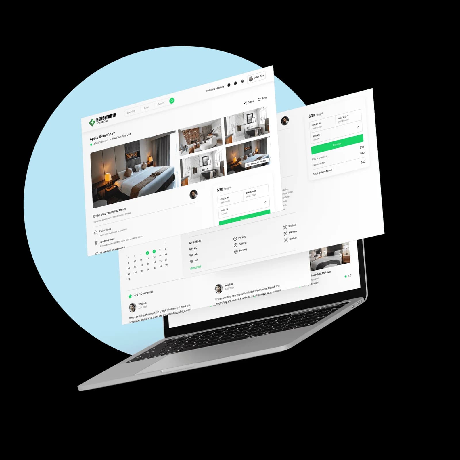 ReadyBNB For Hosts Dashboard Showcase