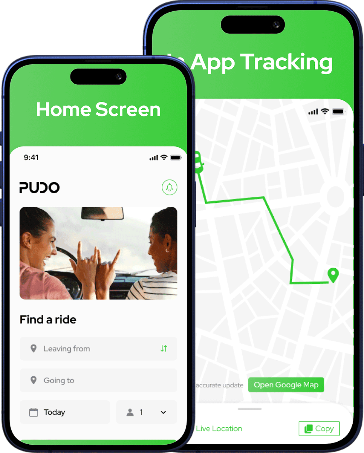 PUDO – package pickup and drop-off ecommerce delivery app.